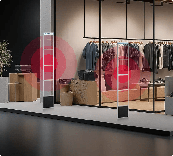 정확한 감지와 경보 알림으로 상품 도난 걱정 끝